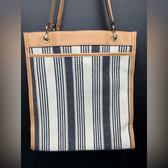 Jones New York shoulder bag Signature Navy Blue and white - Picture 12 of 12